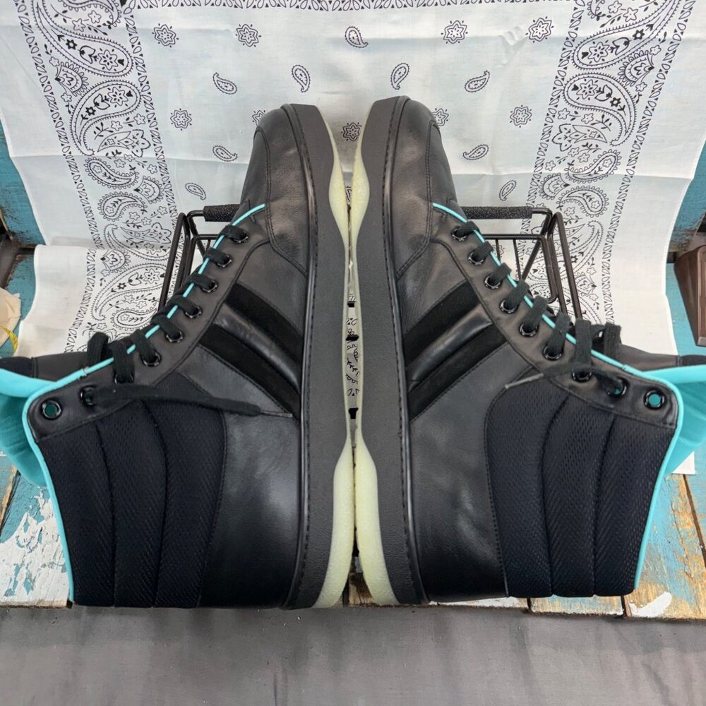 Gucci Miro’Soft Phantom NERO/TIFFANY 368517 AYOZ0 MENS US 12.5/Gucci Sz 12 ITALY - Picture 11 of 15